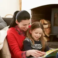family in livingroom