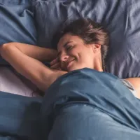 person in bed