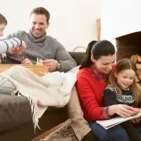 Family sitting together