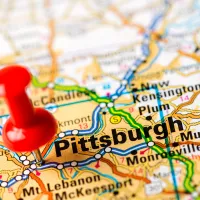 Pittsburgh on a map